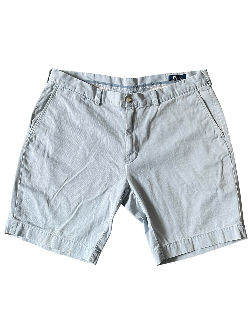 Polo Ralph Lauren Baby Blue Chino Straight-leg Shorts Size 38 Mens